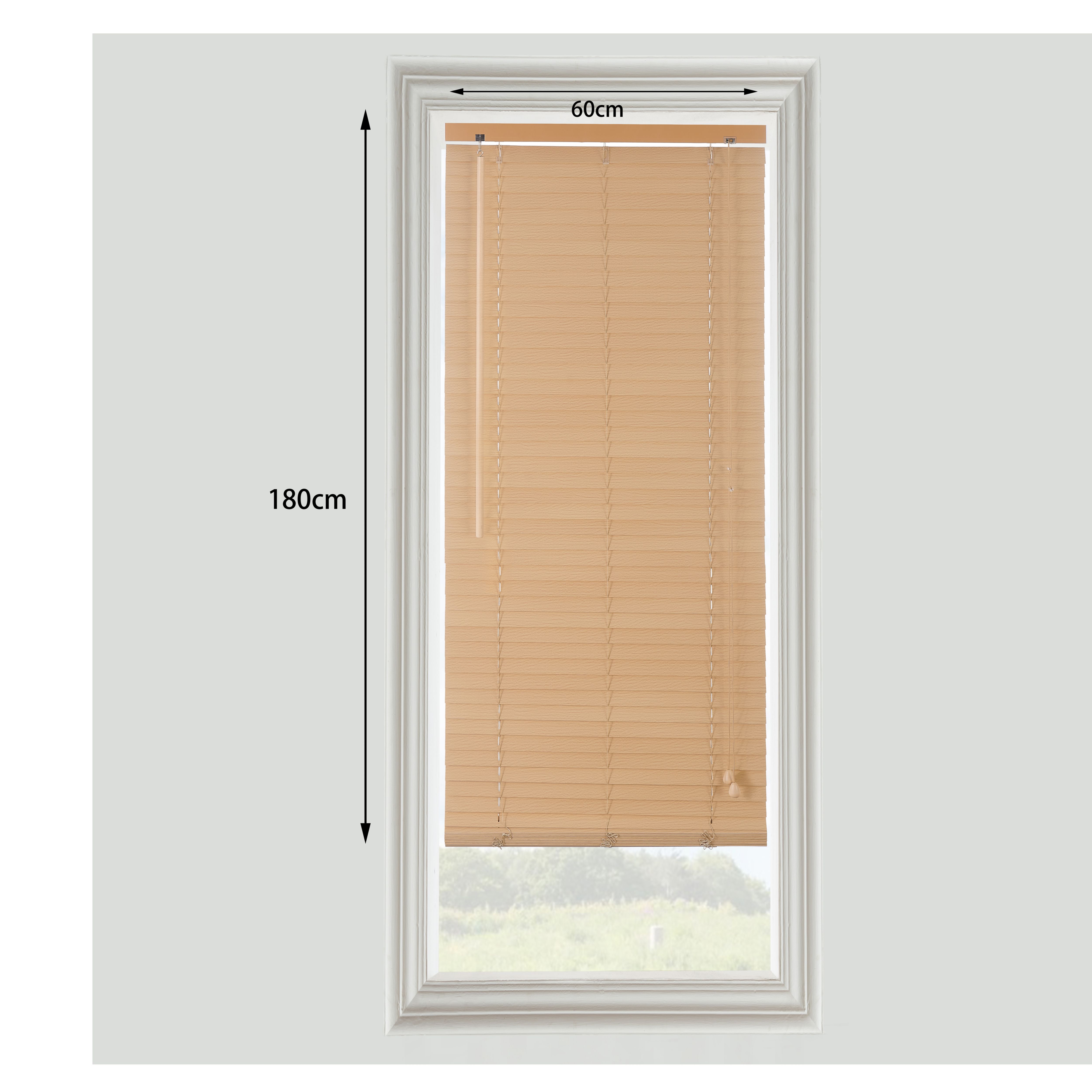 Cana Natural Oak effect Wood Venetian Blind (W)60cm (L)180cm - 11