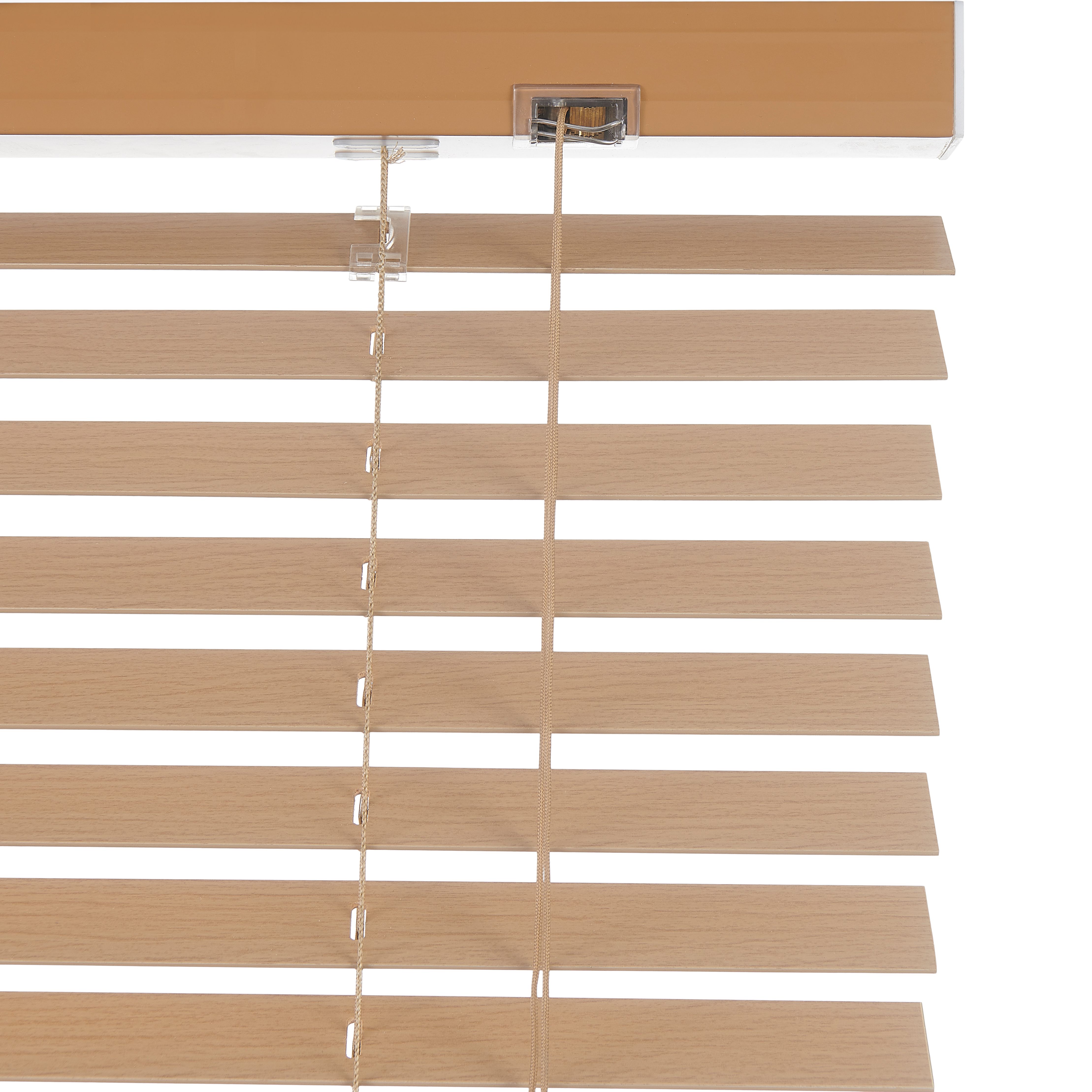 Cana Natural Oak effect Wood Venetian Blind (W)90cm (L)180cm