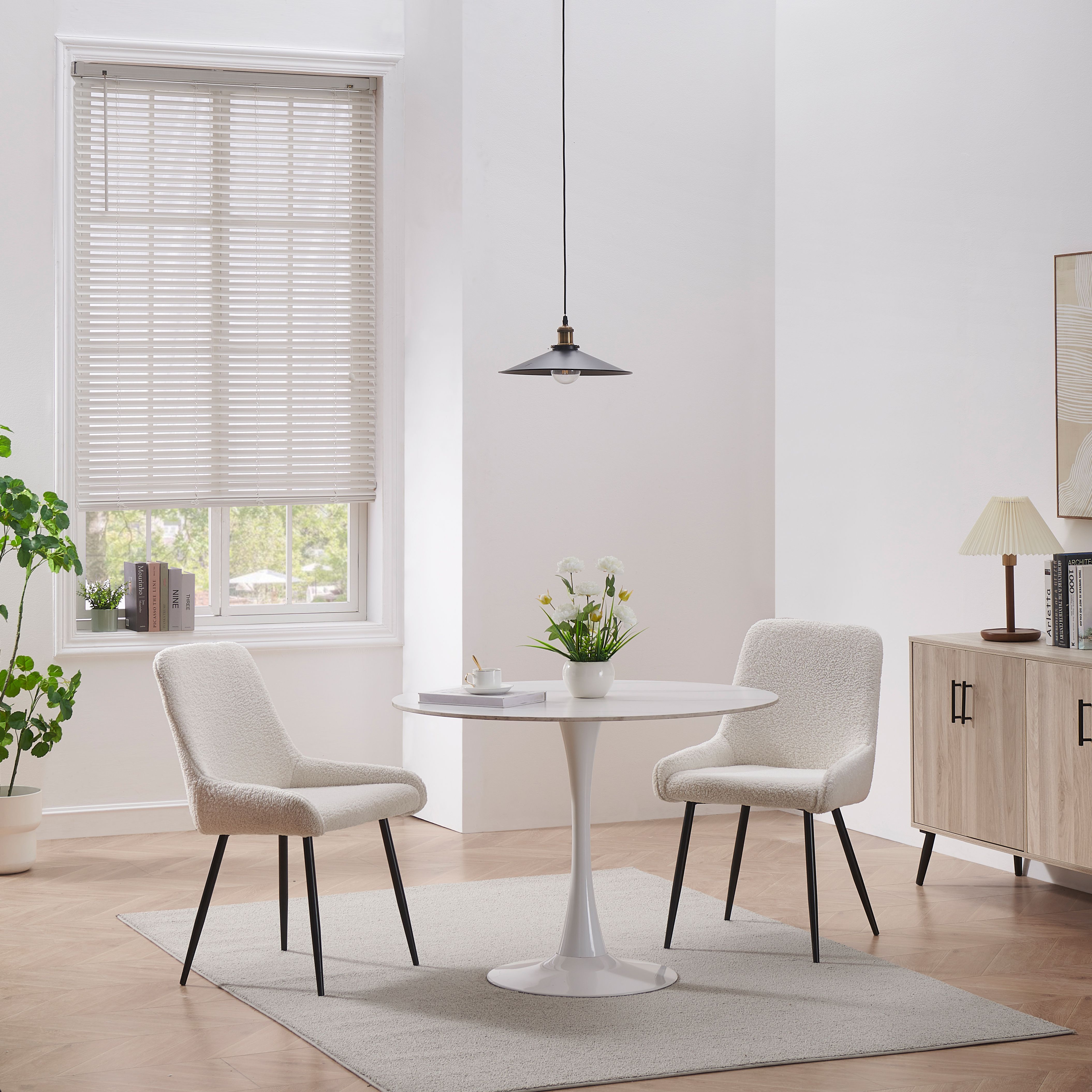 Cana White Basswood Venetian Blind (W)120cm (L)180cm - 9