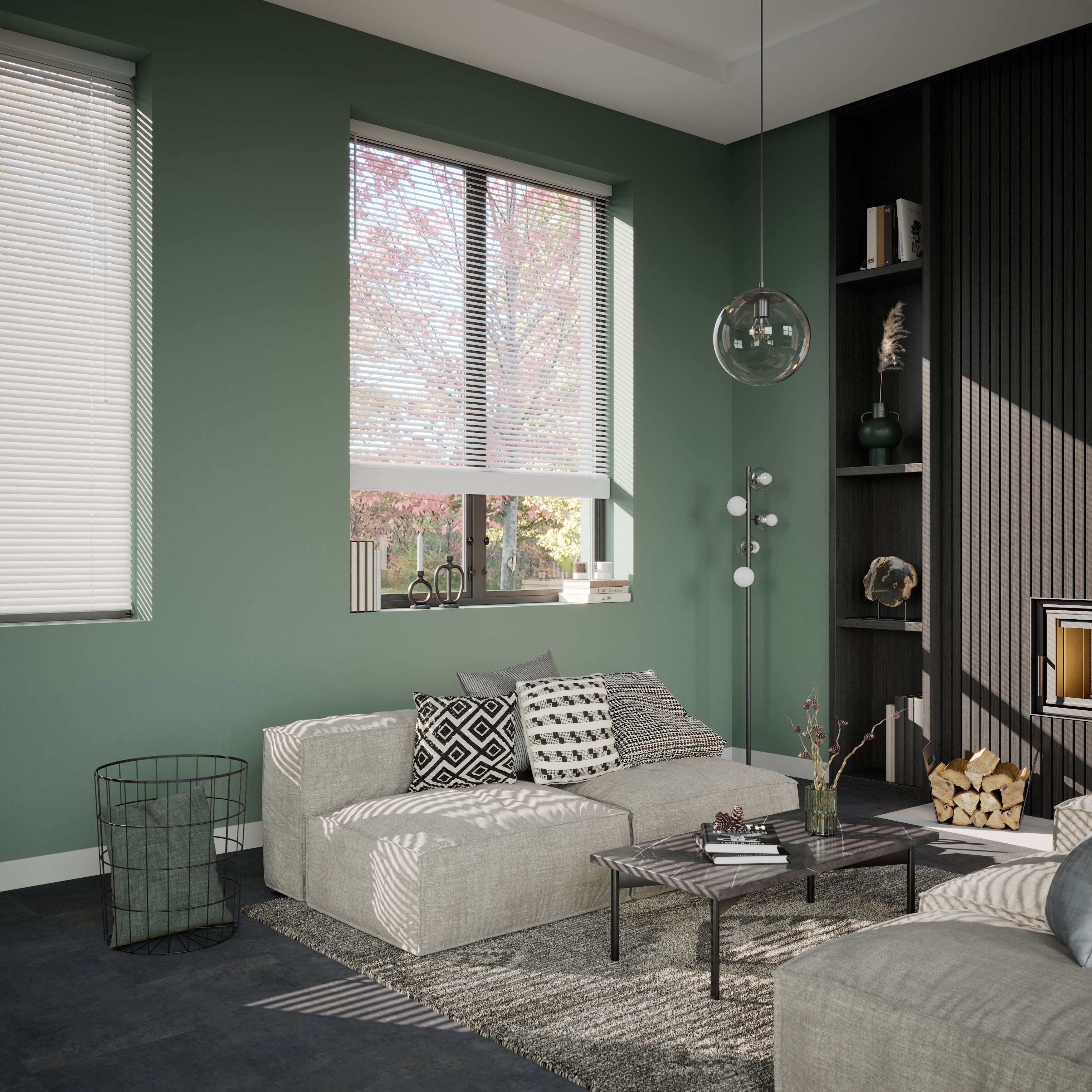 Cana White Basswood Venetian Blind (W)160cm (L)180cm - 10