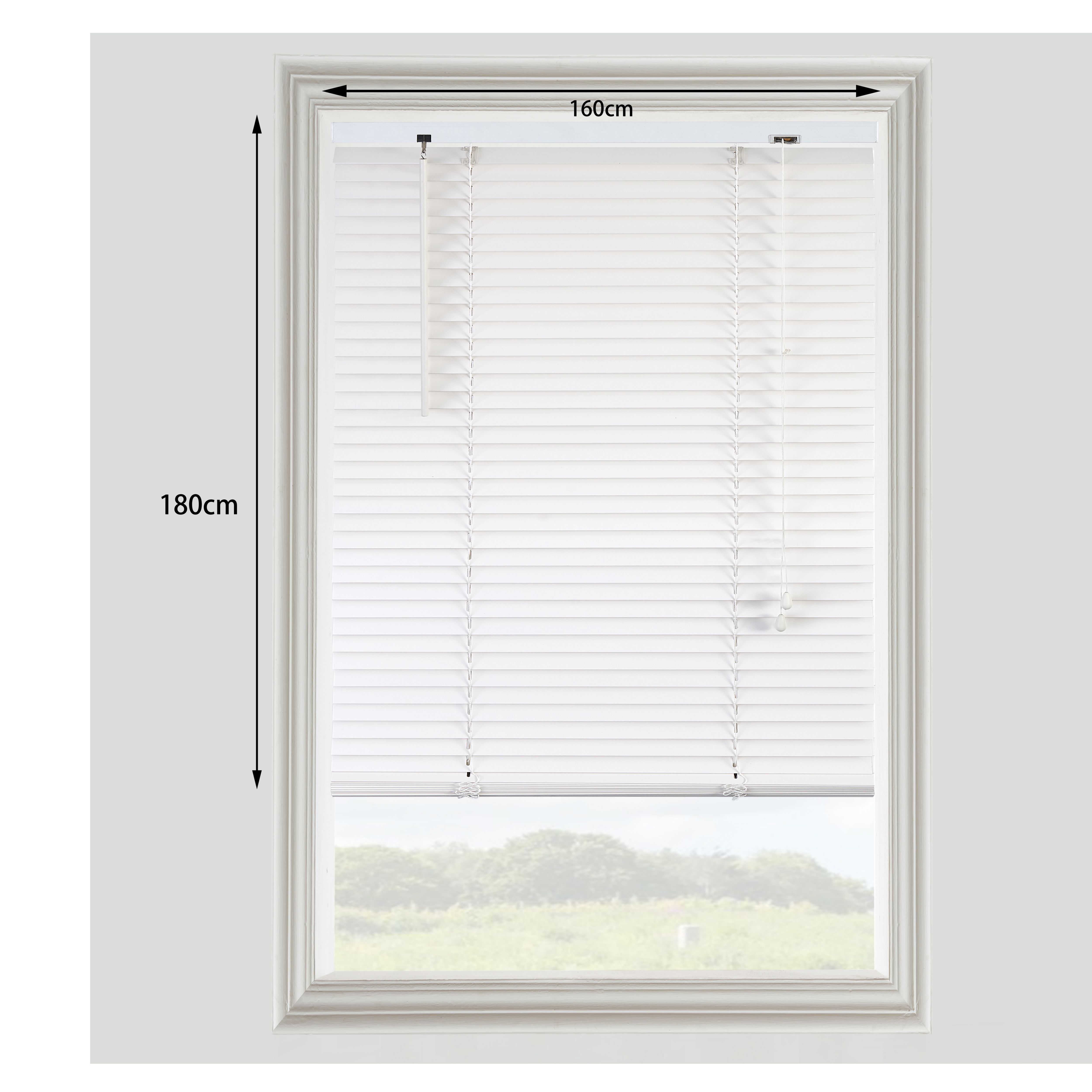 Cana White Basswood Venetian Blind (W)160cm (L)180cm - 9