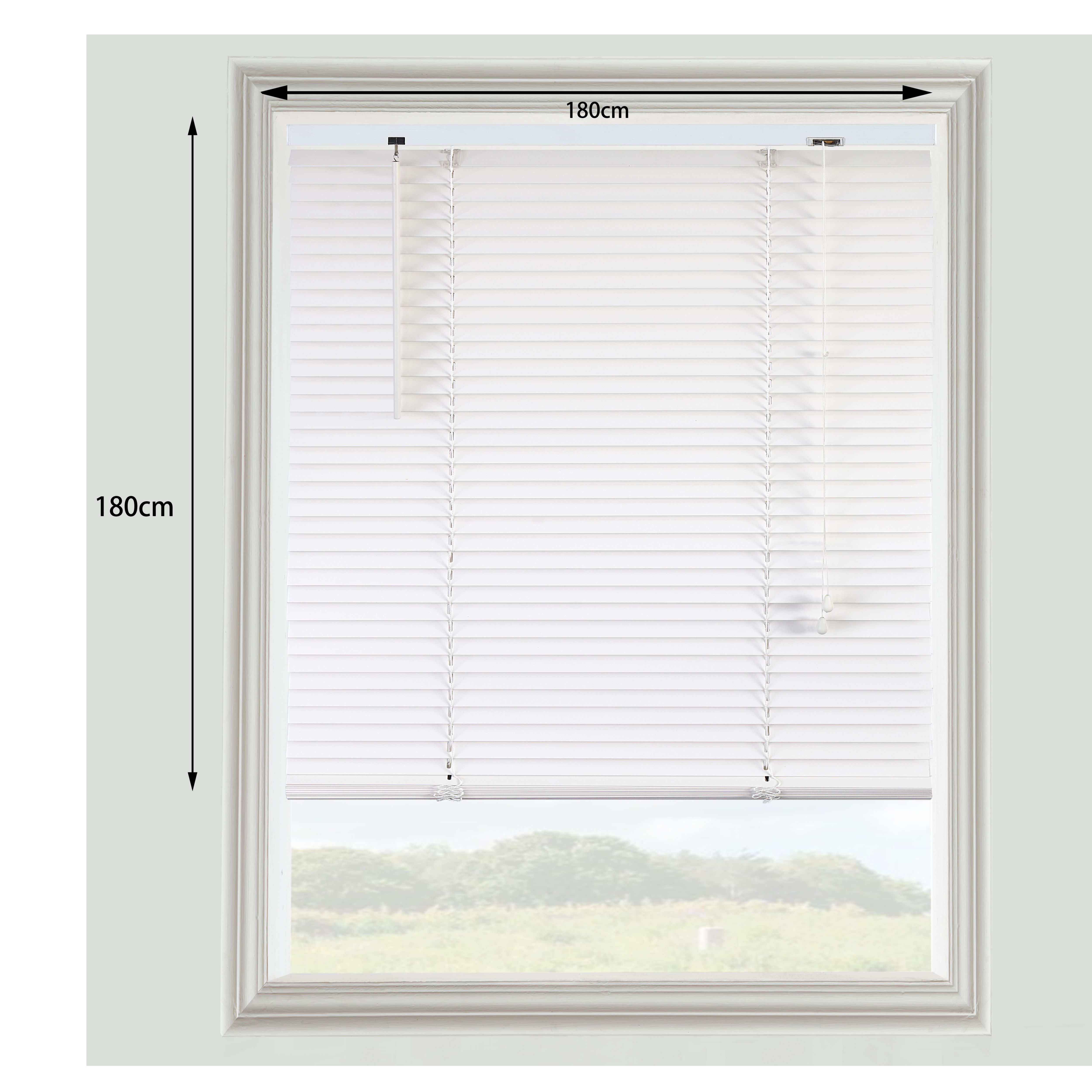 Cana White Basswood Venetian Blind (W)180cm (L)180cm - 11