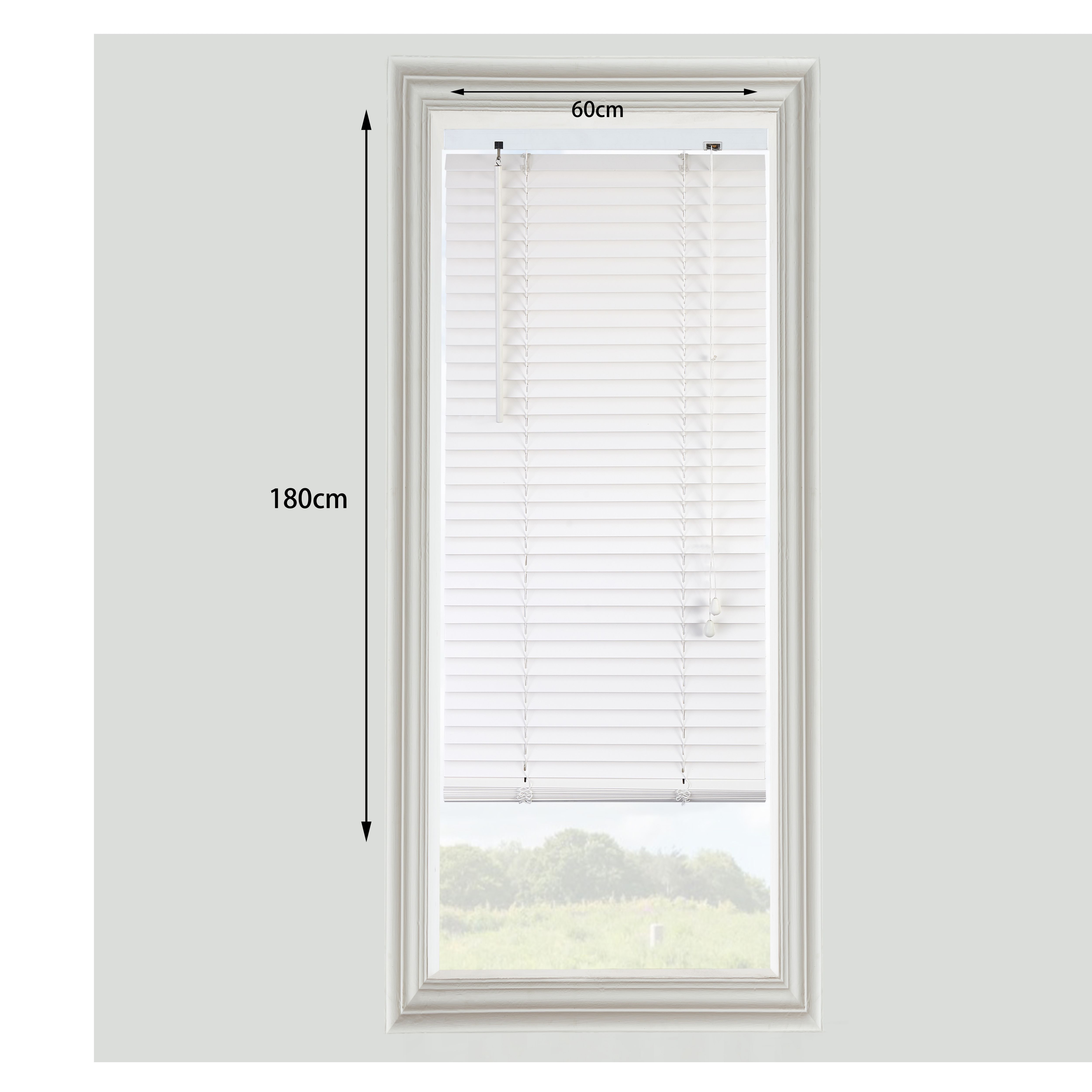 Cana White Basswood Venetian Blind (W)60cm (L)180cm - 11