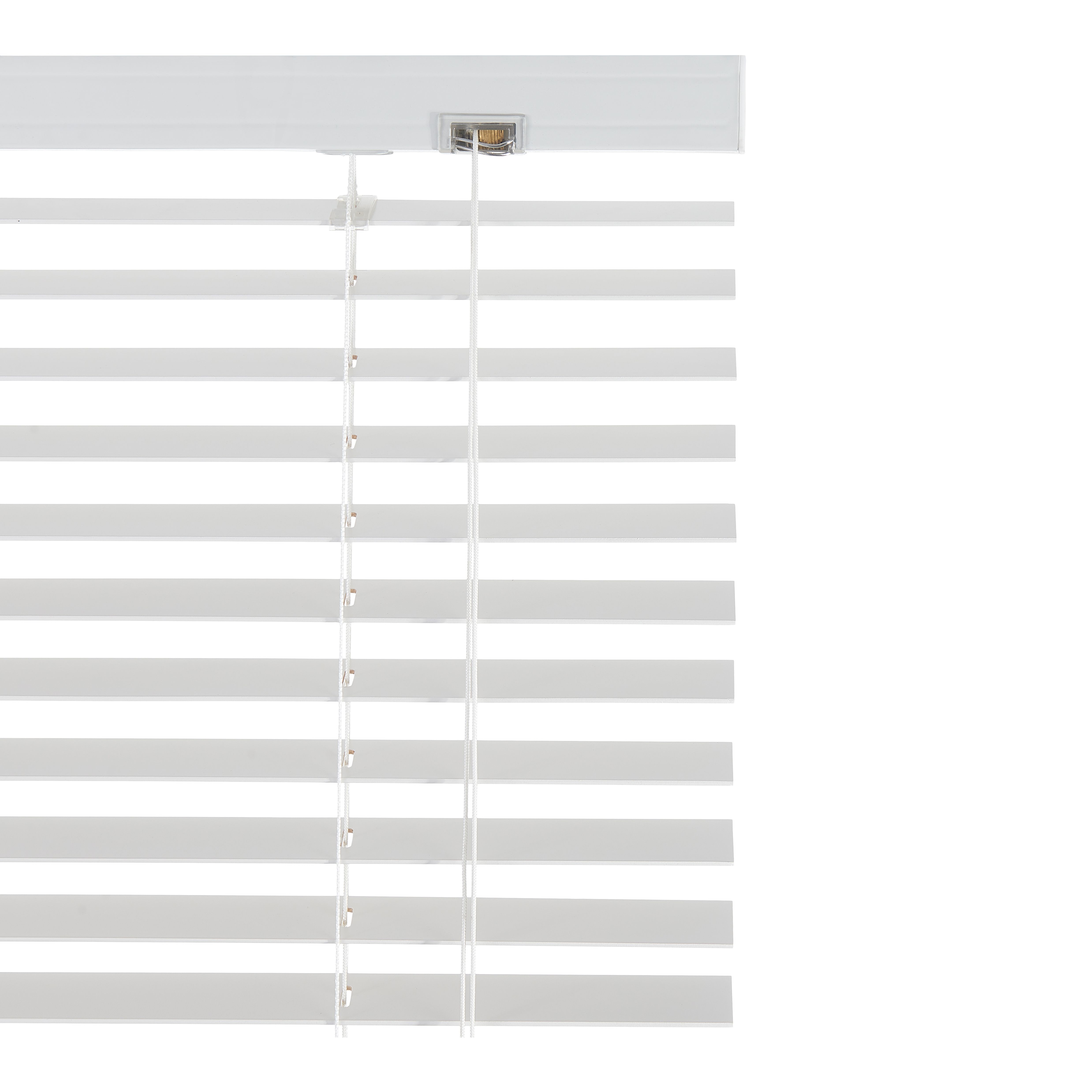 Cana White Wood Venetian Blind (W)90cm (L)180cm