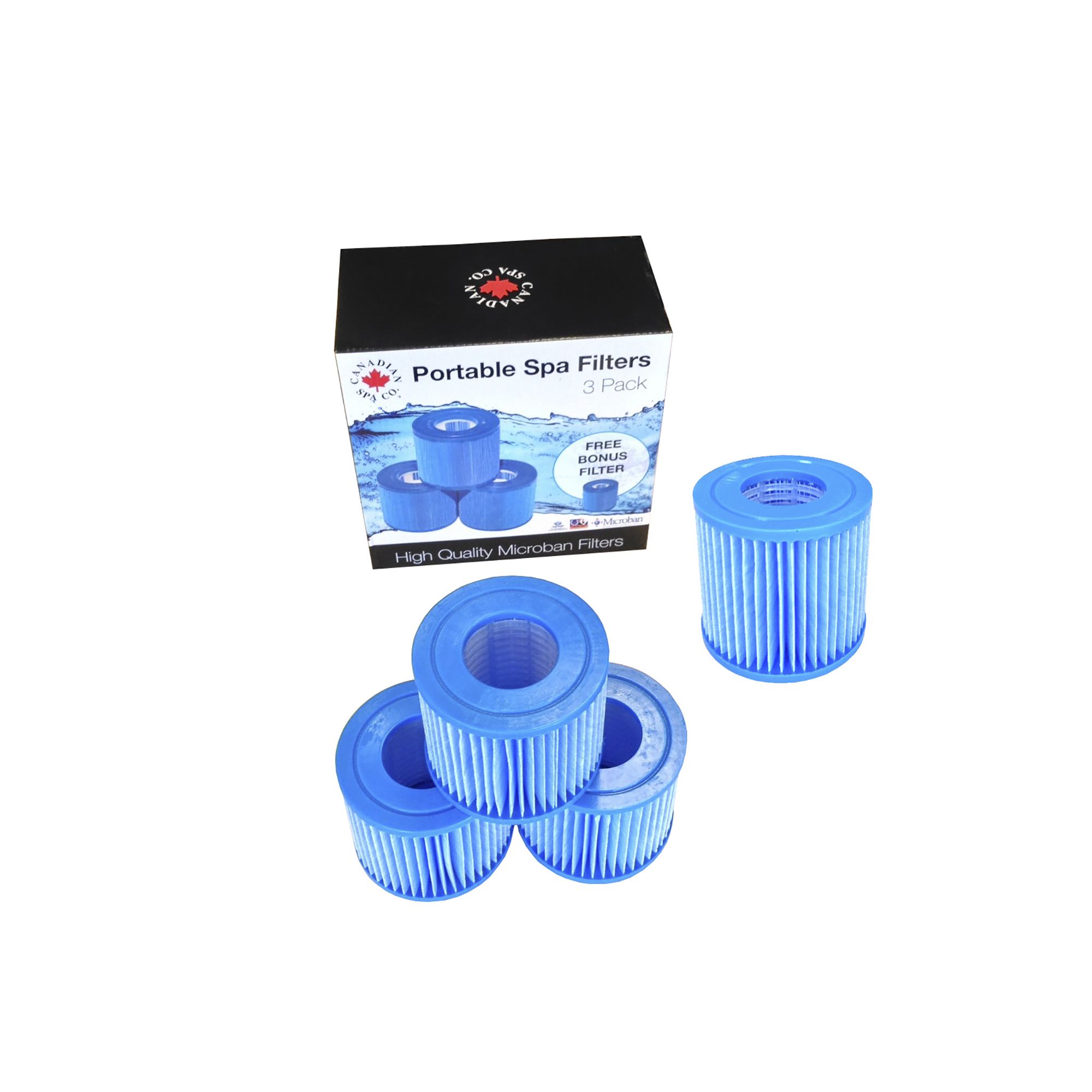 Canadian Spa Company Microban Hot tub Spa filter, Pack of 4 - 10.8cm (L)