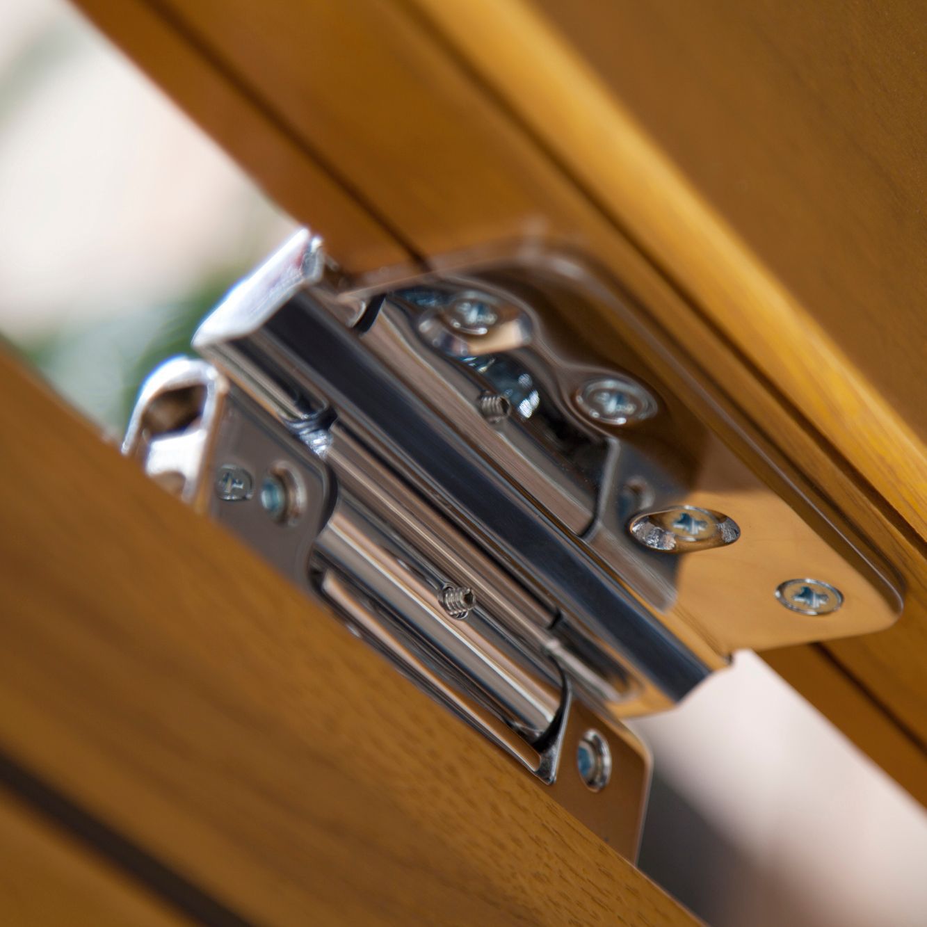 Canberra 1 Lite Glazed Golden Oak External French Door set, (H)2105mm (W)1505mm