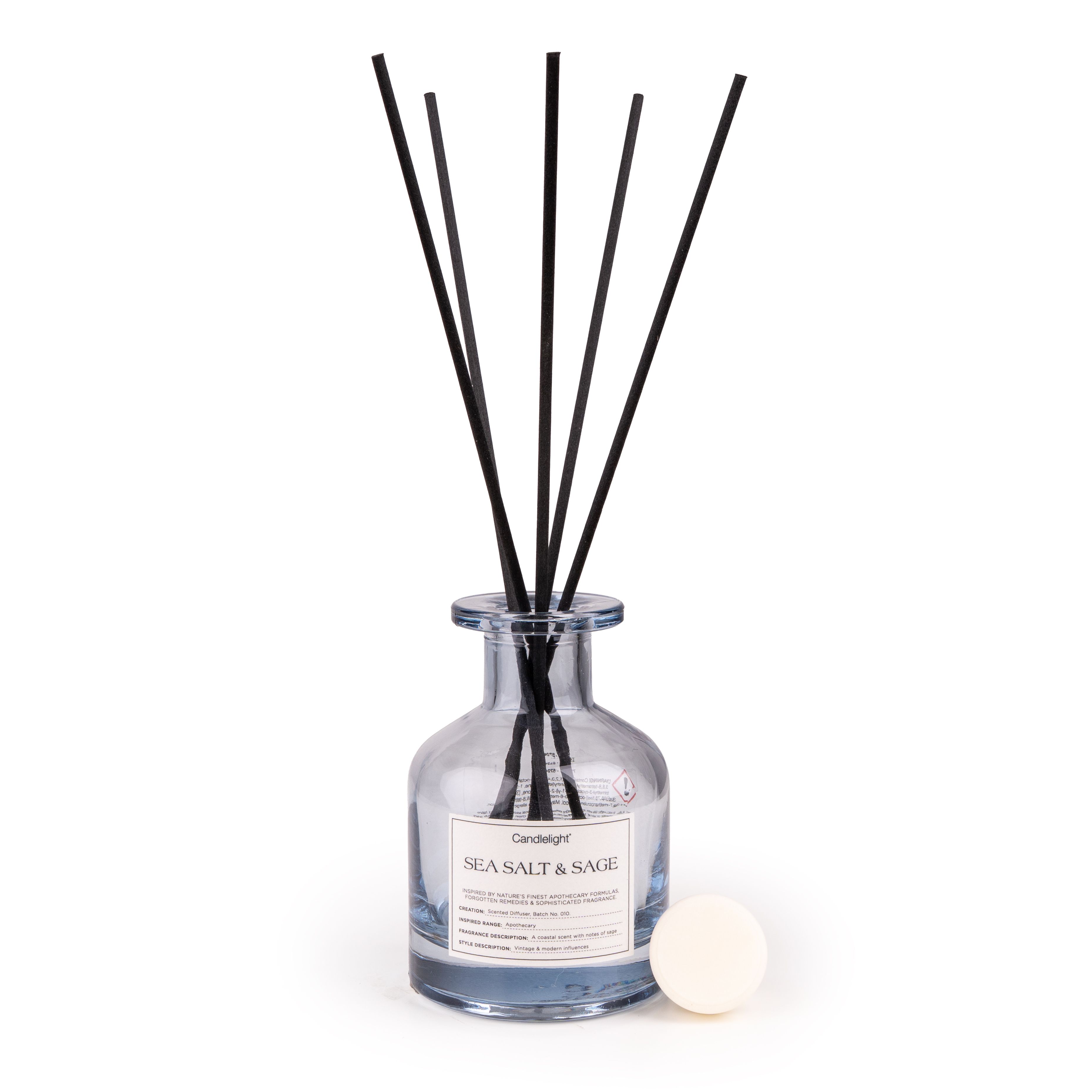 Candlelight Blue Sea Salt & Sage Reed diffuser, 100ml