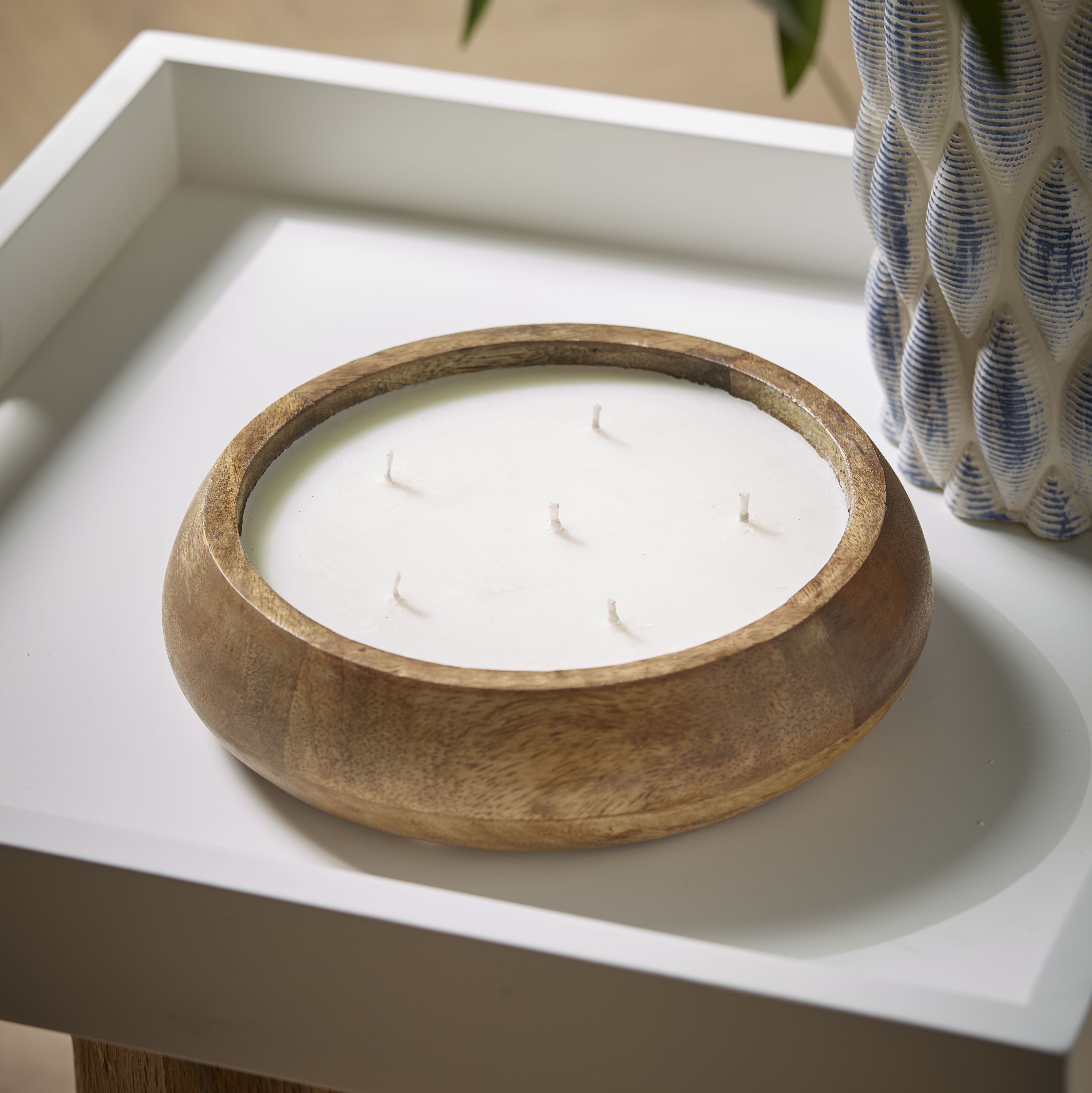 Candlelight Brown Mango wood Sea salt Candle