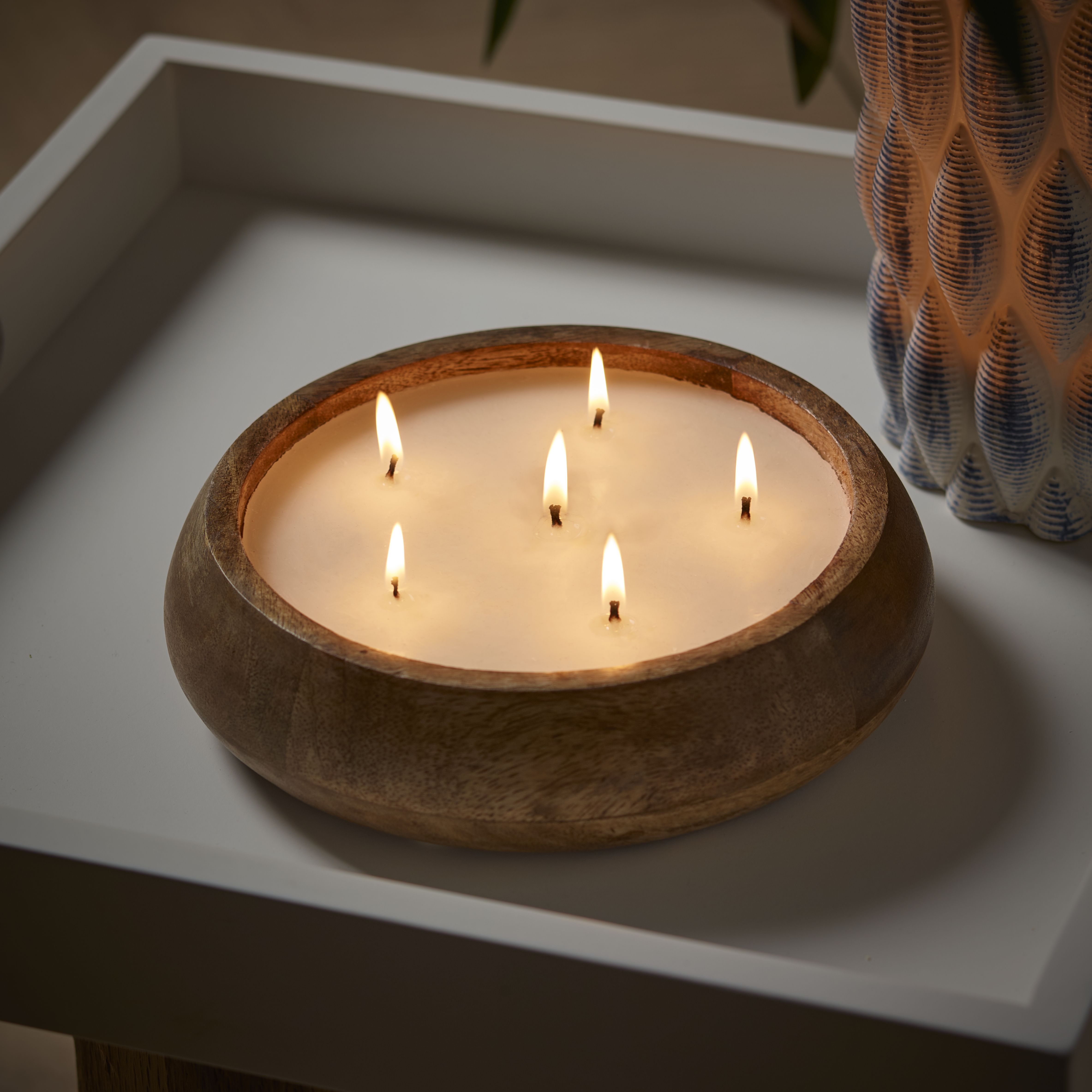 Candlelight Brown Mango wood Sea salt Candle
