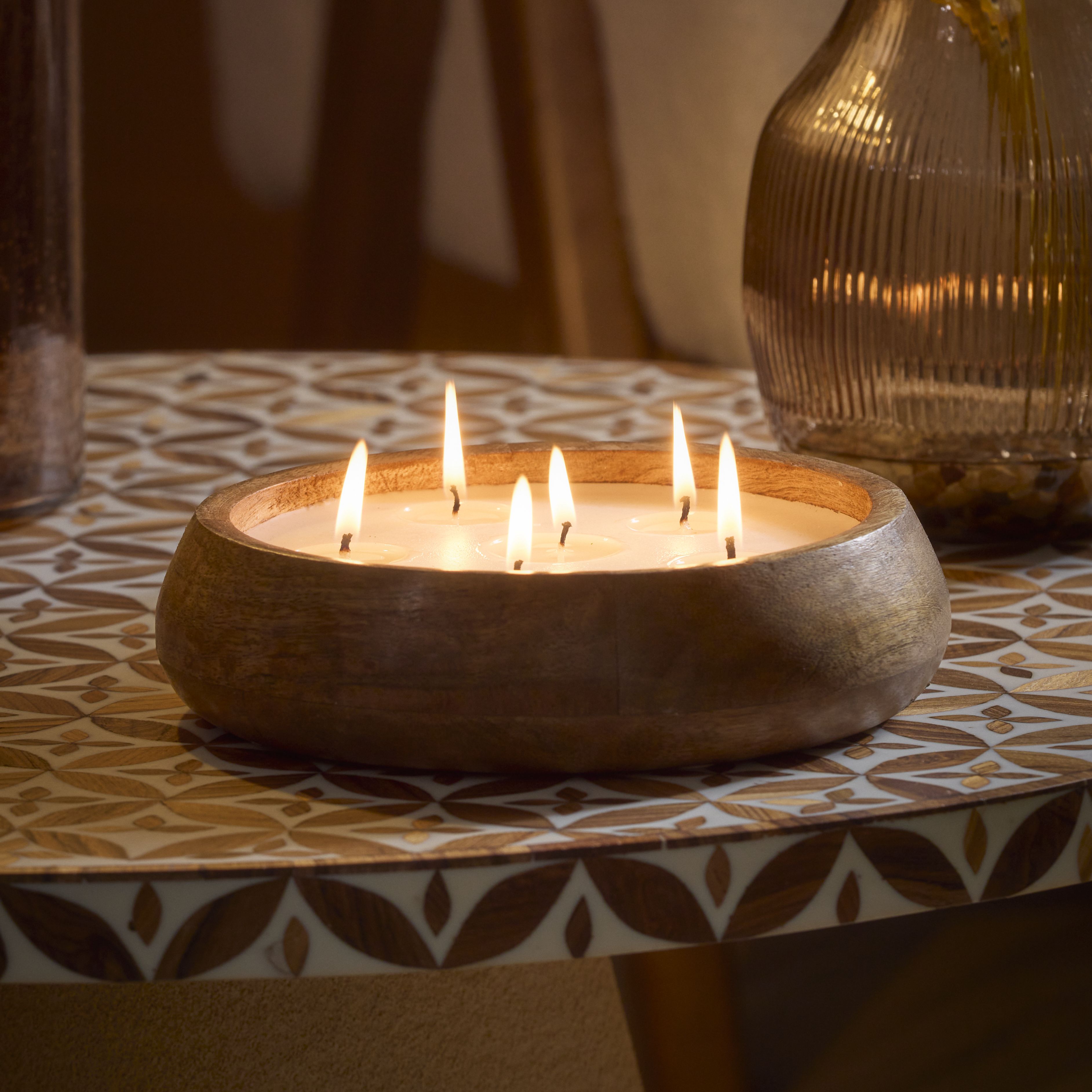 Candlelight Brown Mango wood Sea salt Candle