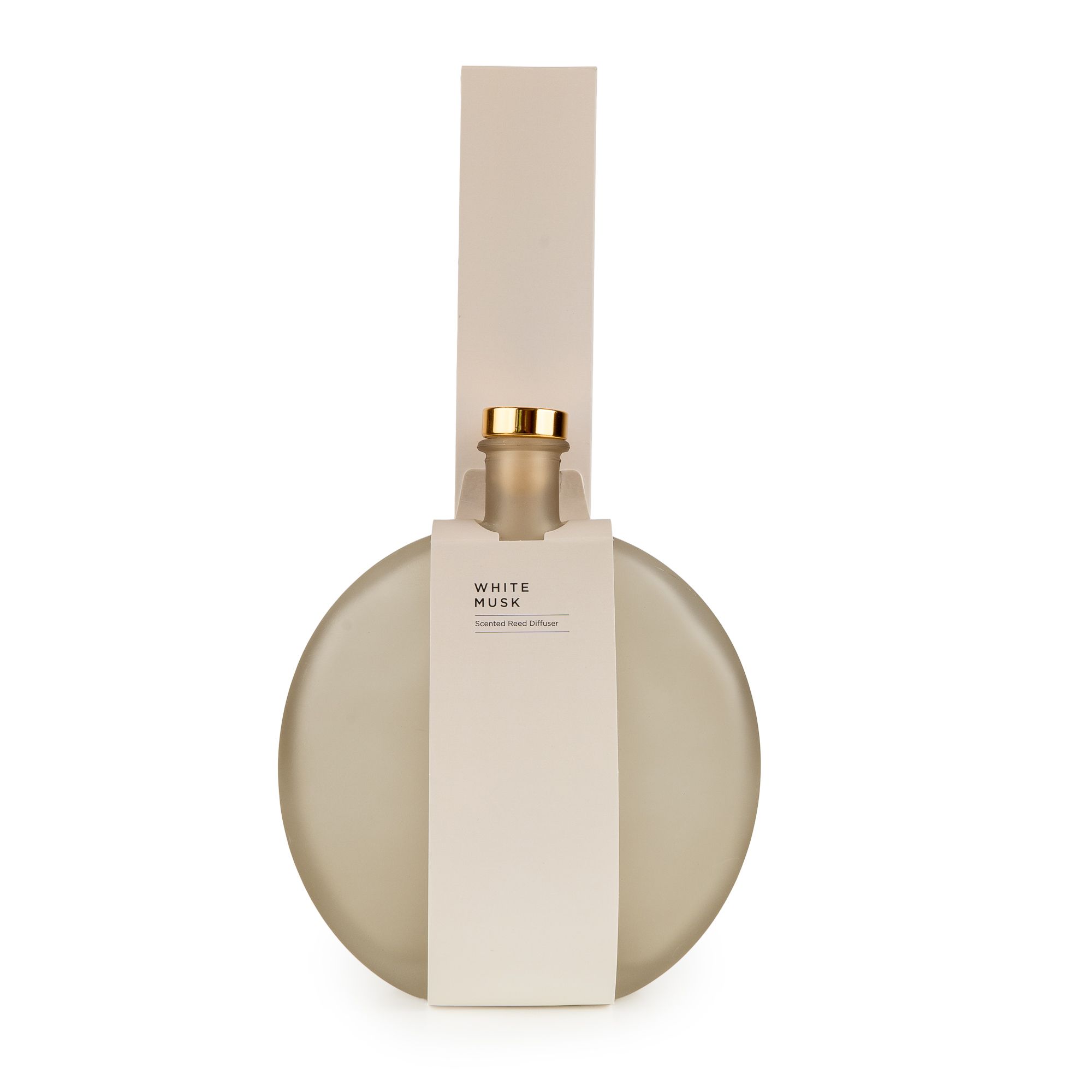 Candlelight Champagne & Black Oval White Musk Reed diffuser, 500ml