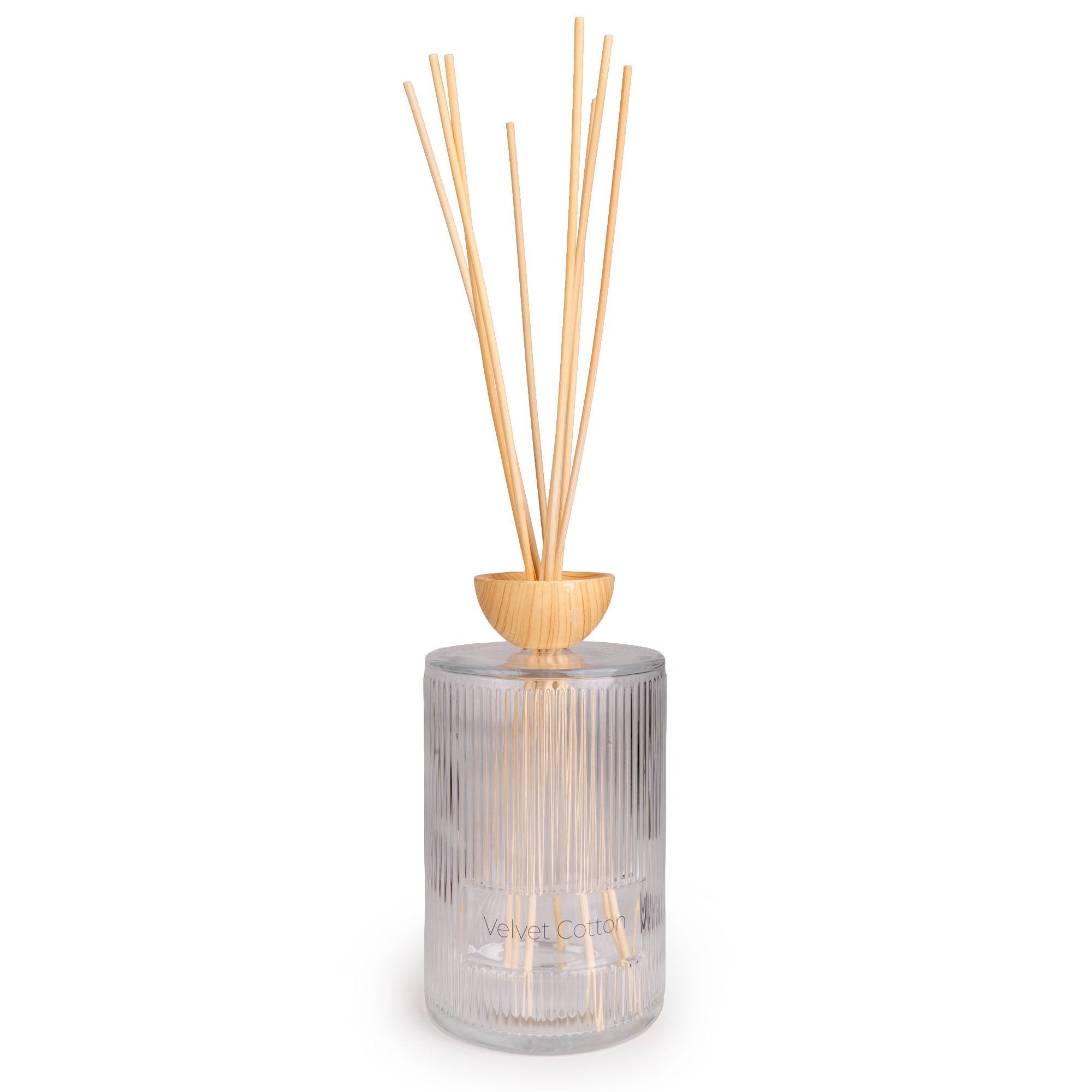 Candlelight clear ridged Velvet Cotton Scent Reed diffuser, 2000ml