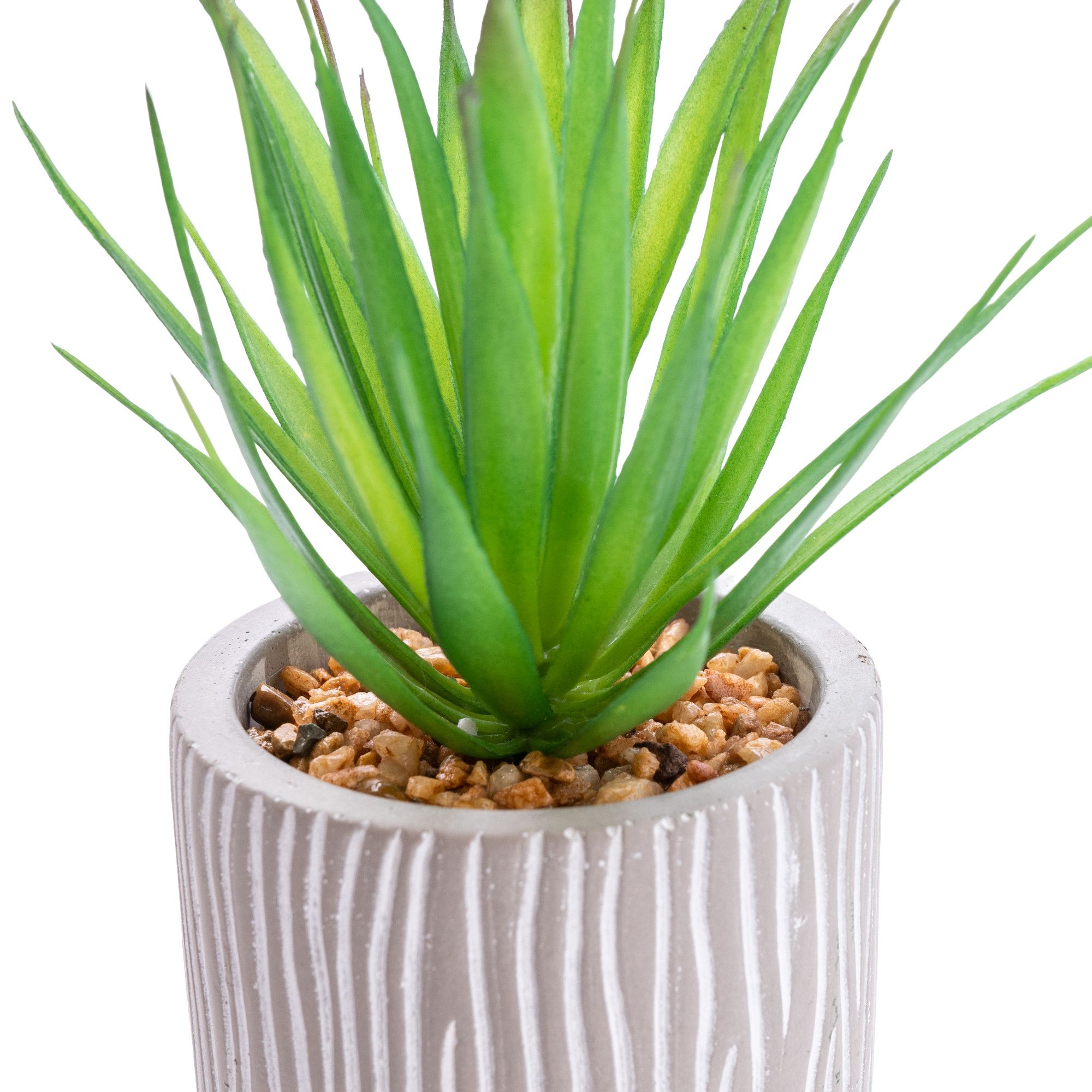 Candlelight Green 17.5cm Succulent Artificial plant in Grey Ceramic Pot