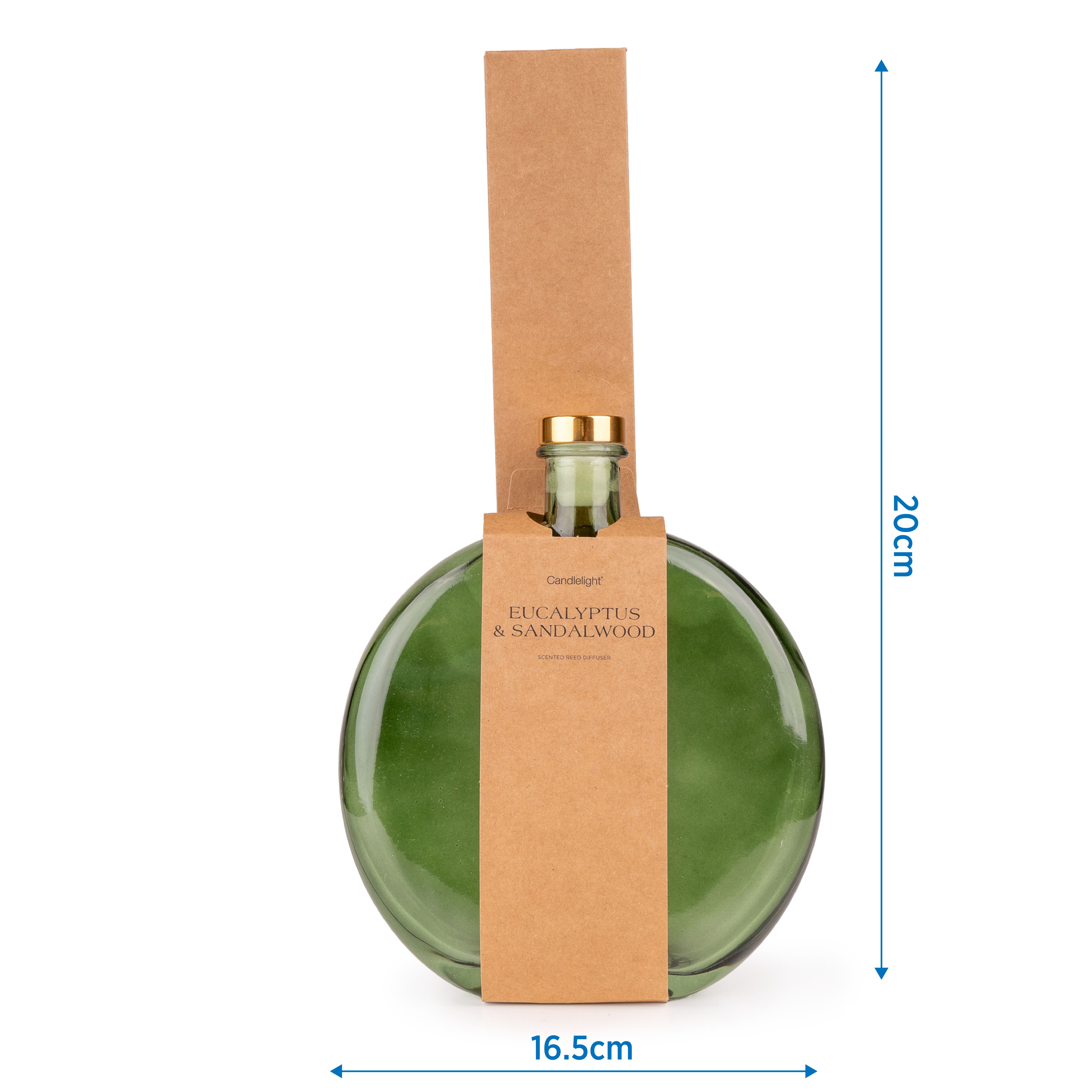 Candlelight Green Eucalyptus & Sandalwood Reed diffuser, 500ml