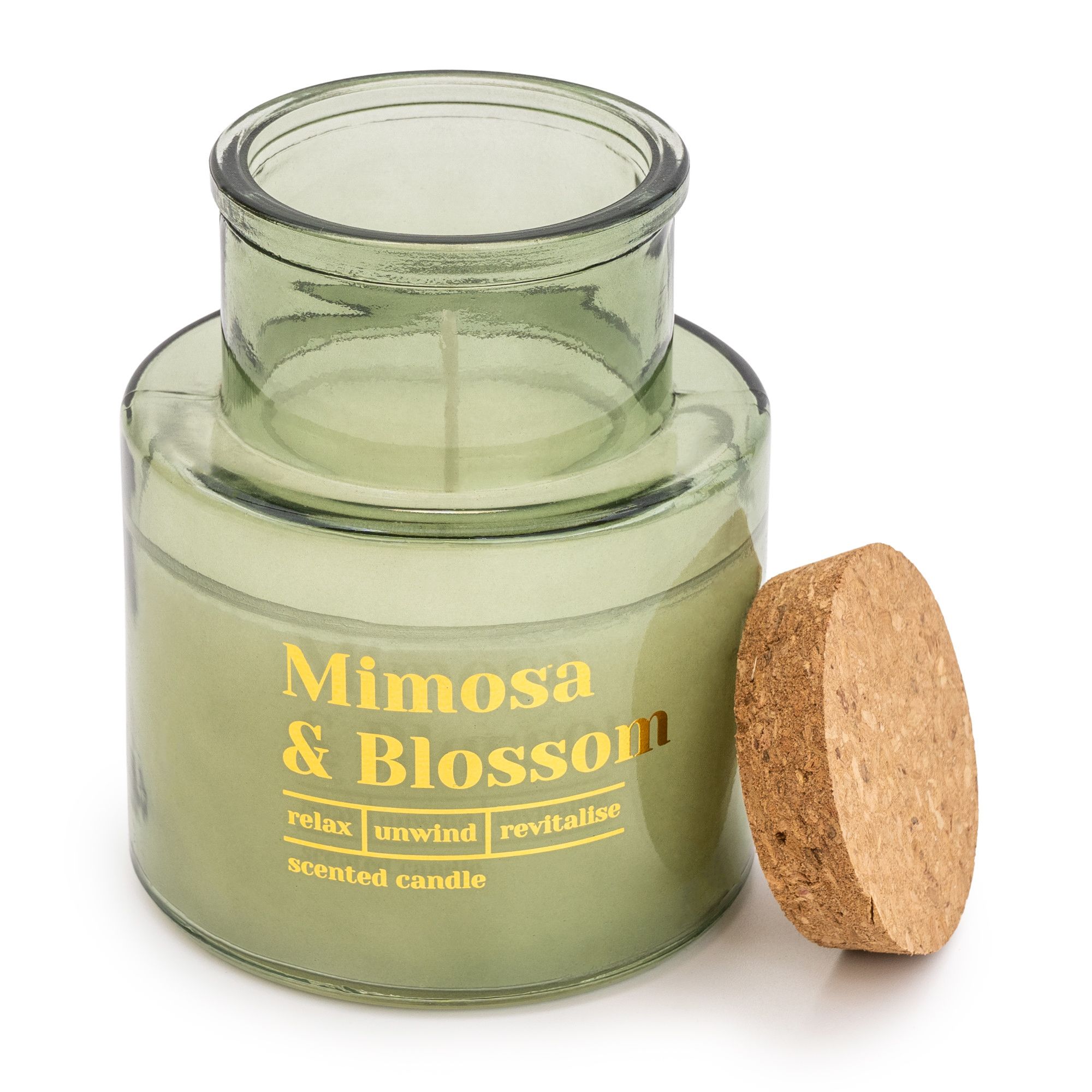 Candlelight Green Mimosa & Blossom Small Scented candle