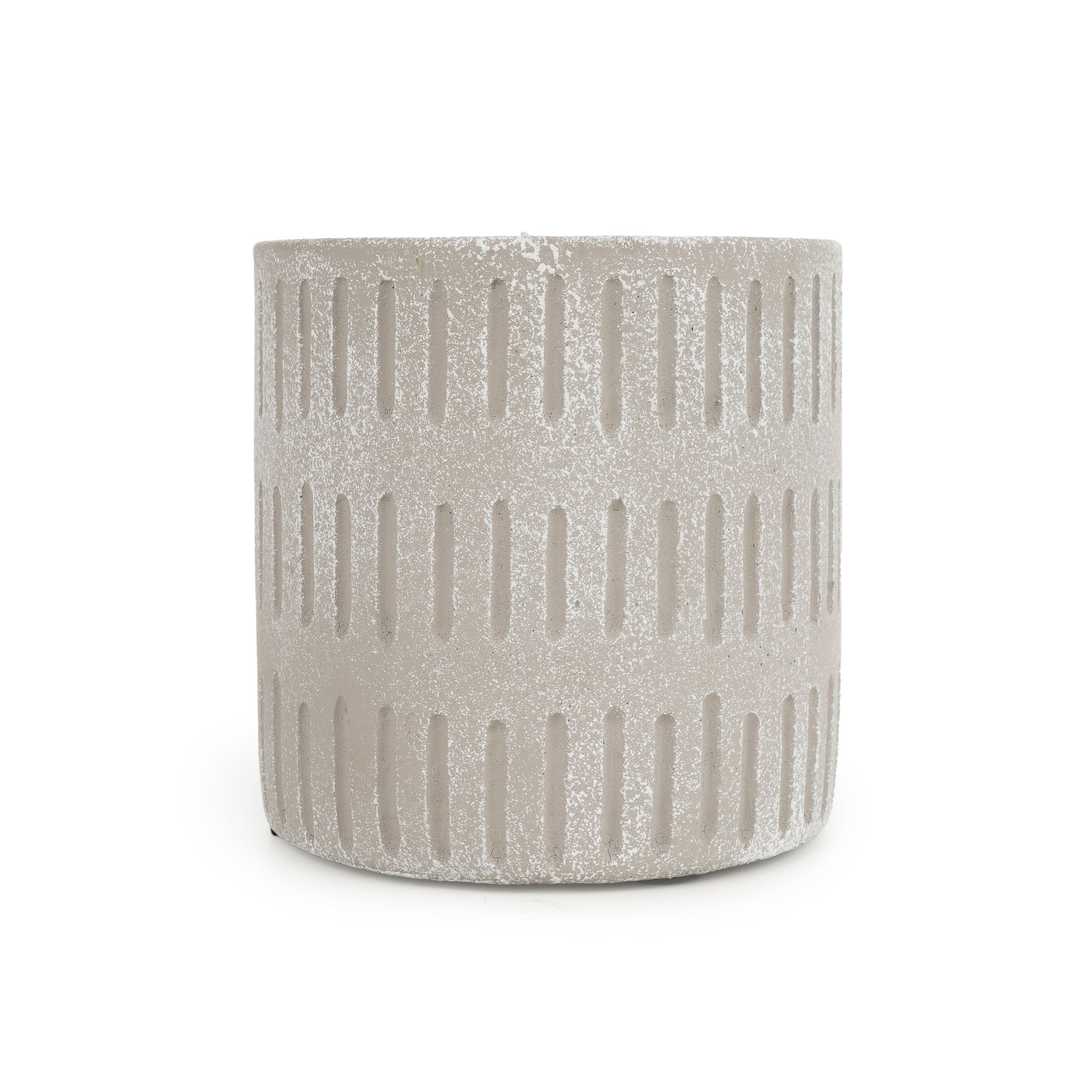 Candlelight Grey Embossed Citronella Large Scented candle