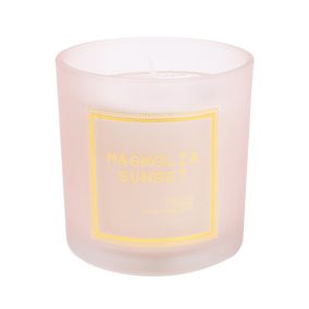 Candlelight Pink & Gold Magnolia Sunset Medium Candle