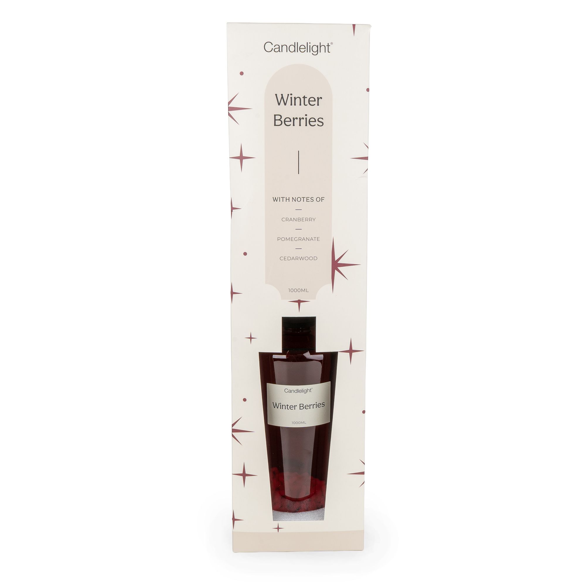 Candlelight Red Winter berries Reed diffuser, 1000ml