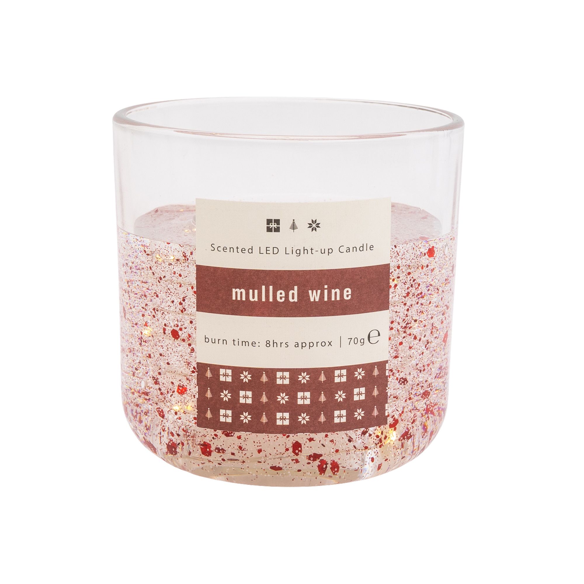 Candlelight Small Mulled wine LED pillar candle