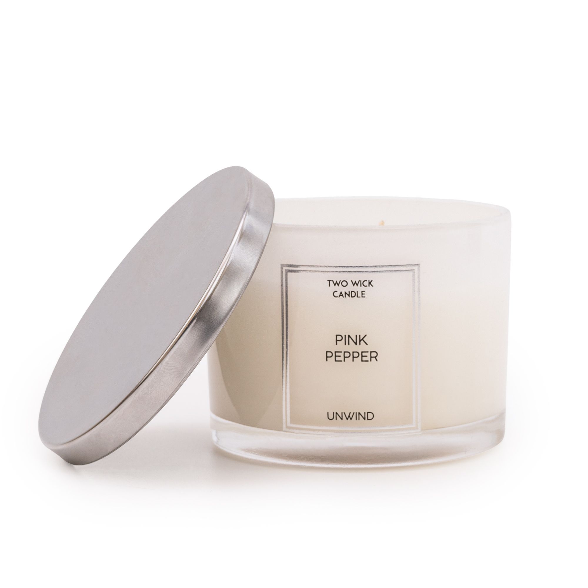 Candlelight White Pink pepper Large Scented candle, 0.64g