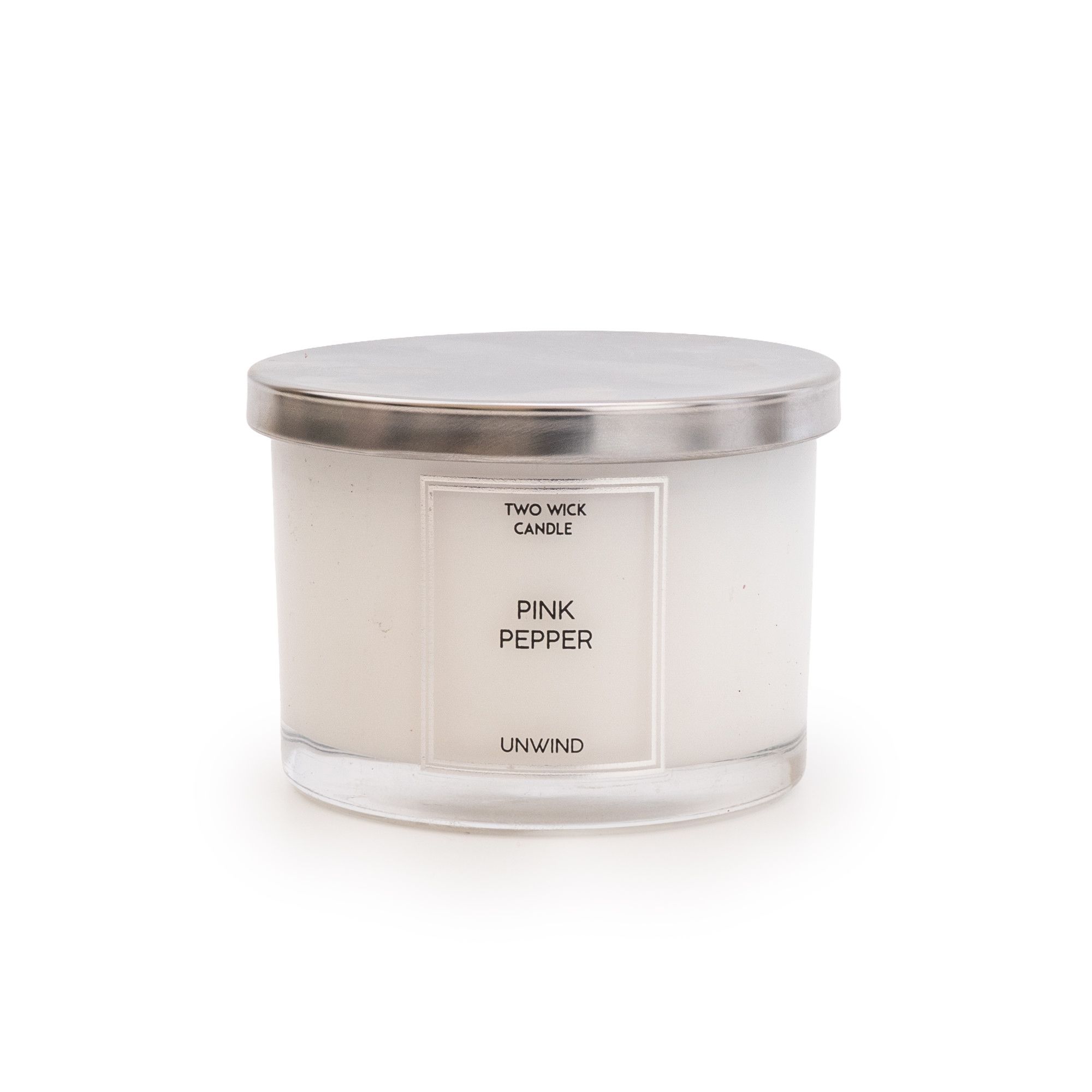 Candlelight White Pink pepper Large Scented candle