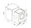Candy CBD 475D1E/1-80 7kg/5kg Built-in Condenser Washer dryer - White