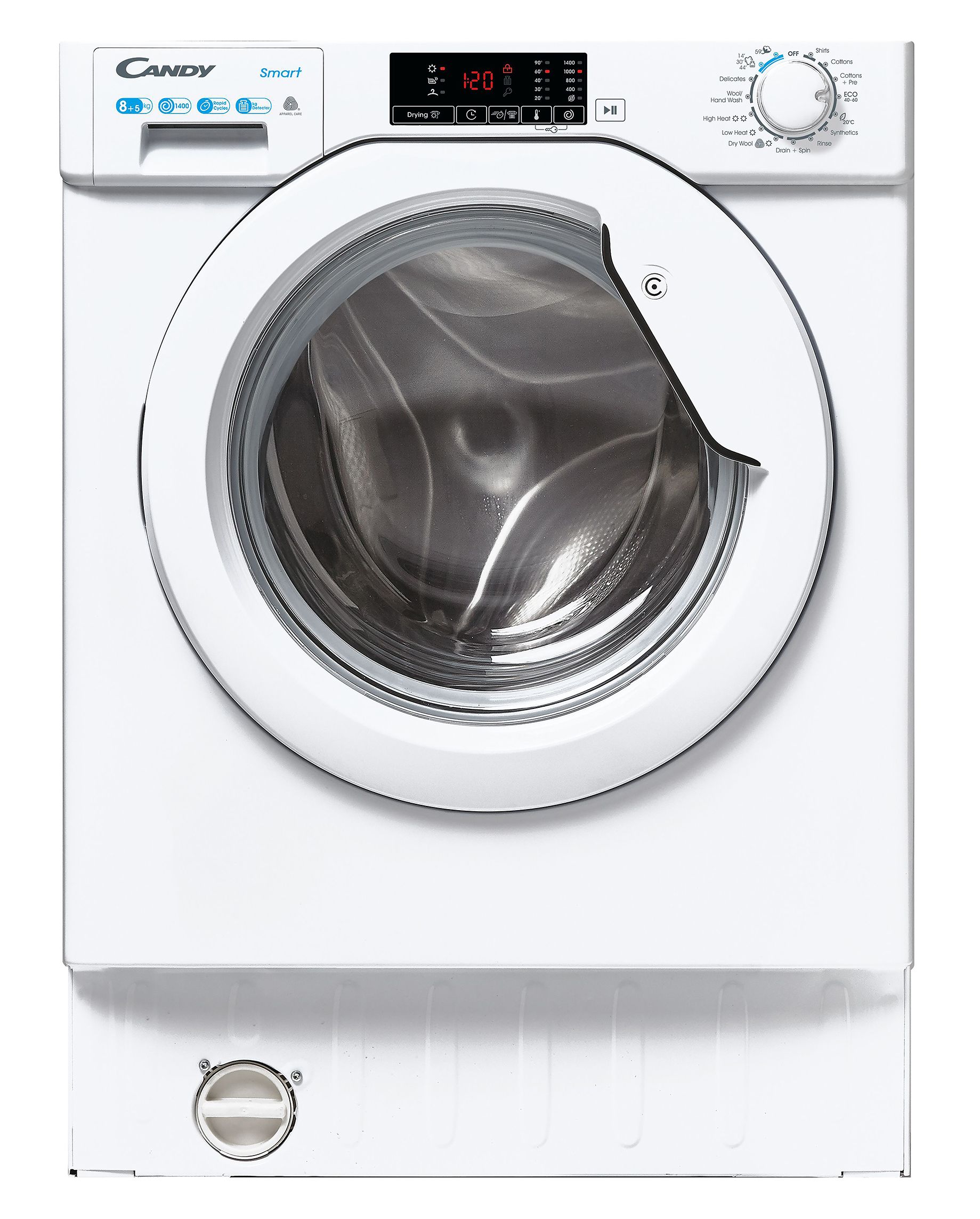 Candy CBD 485D1E/1-80 8kg/5kg Built-in Condenser Washer dryer - White