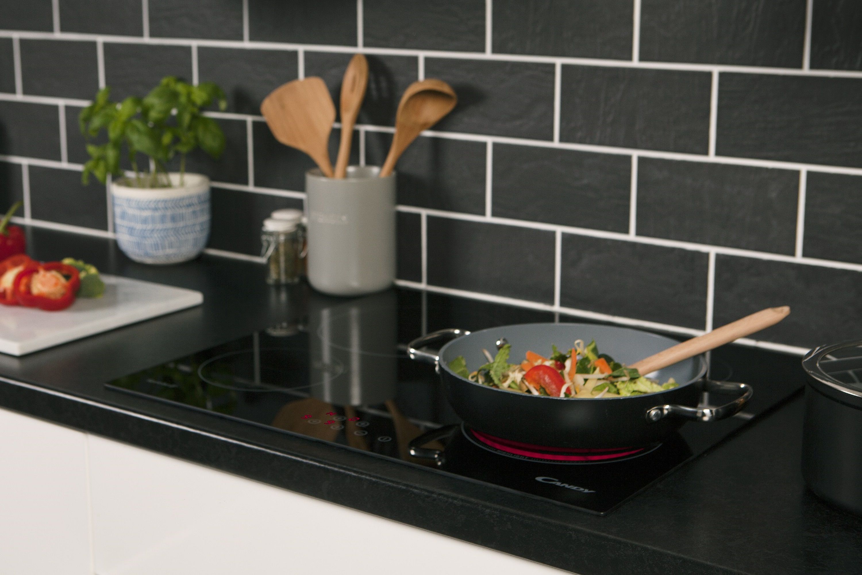 Candy CH64CCB 59cm Ceramic Hob - Black