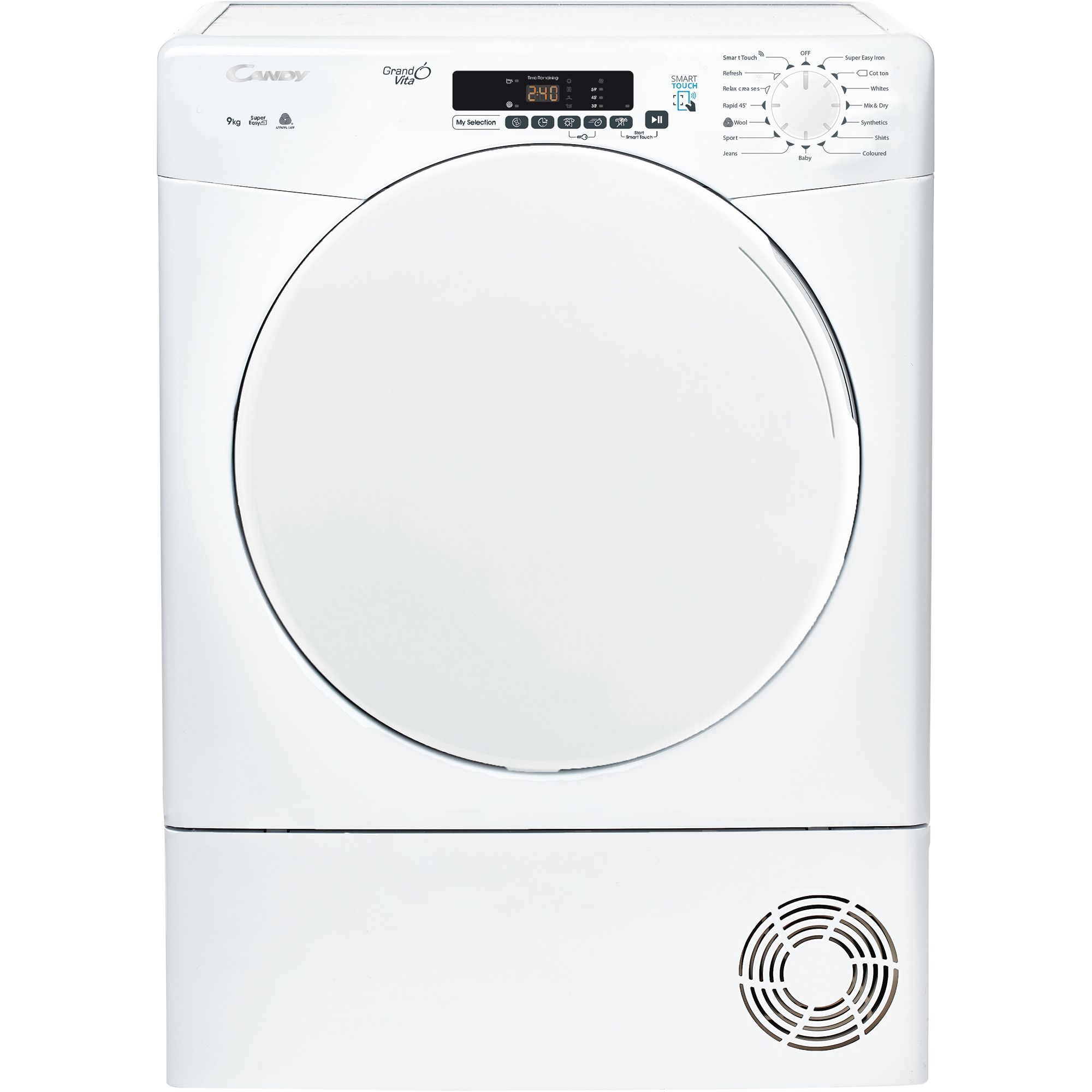 Candy CSE C9DF80 9kg Freestanding Condenser Tumble dryer - White