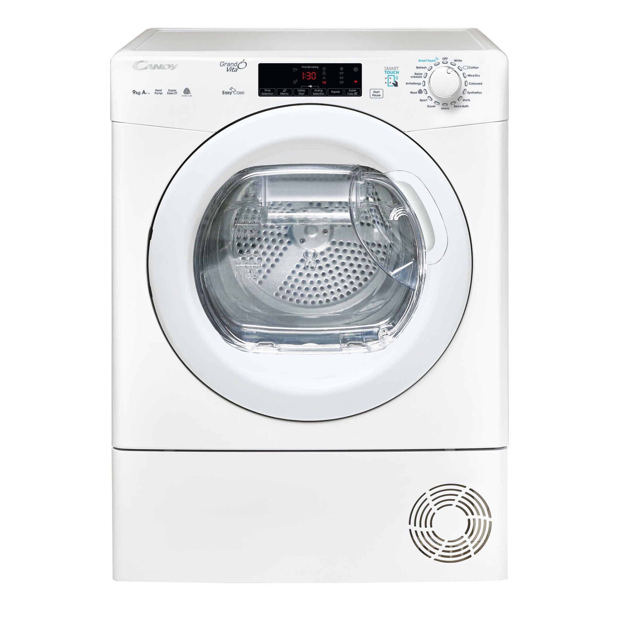 Candy GCSW 496T80 White Freestanding Condenser Washer dryer, 9kg/6kg