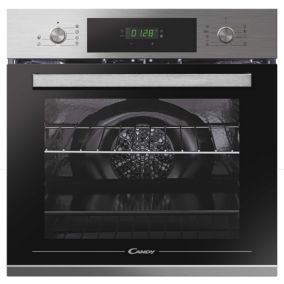 Candy New Timeless FCTK626XL / 33702927 Built-in Pyrolytic Single Multi-function Oven - Stainless steel effect