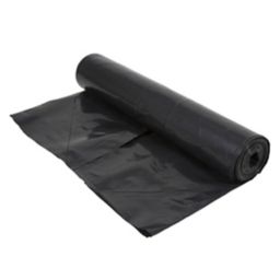 Capital Valley Plastics Ltd Black 250 Micron Damp proof membrane, (L)15m (W)4m