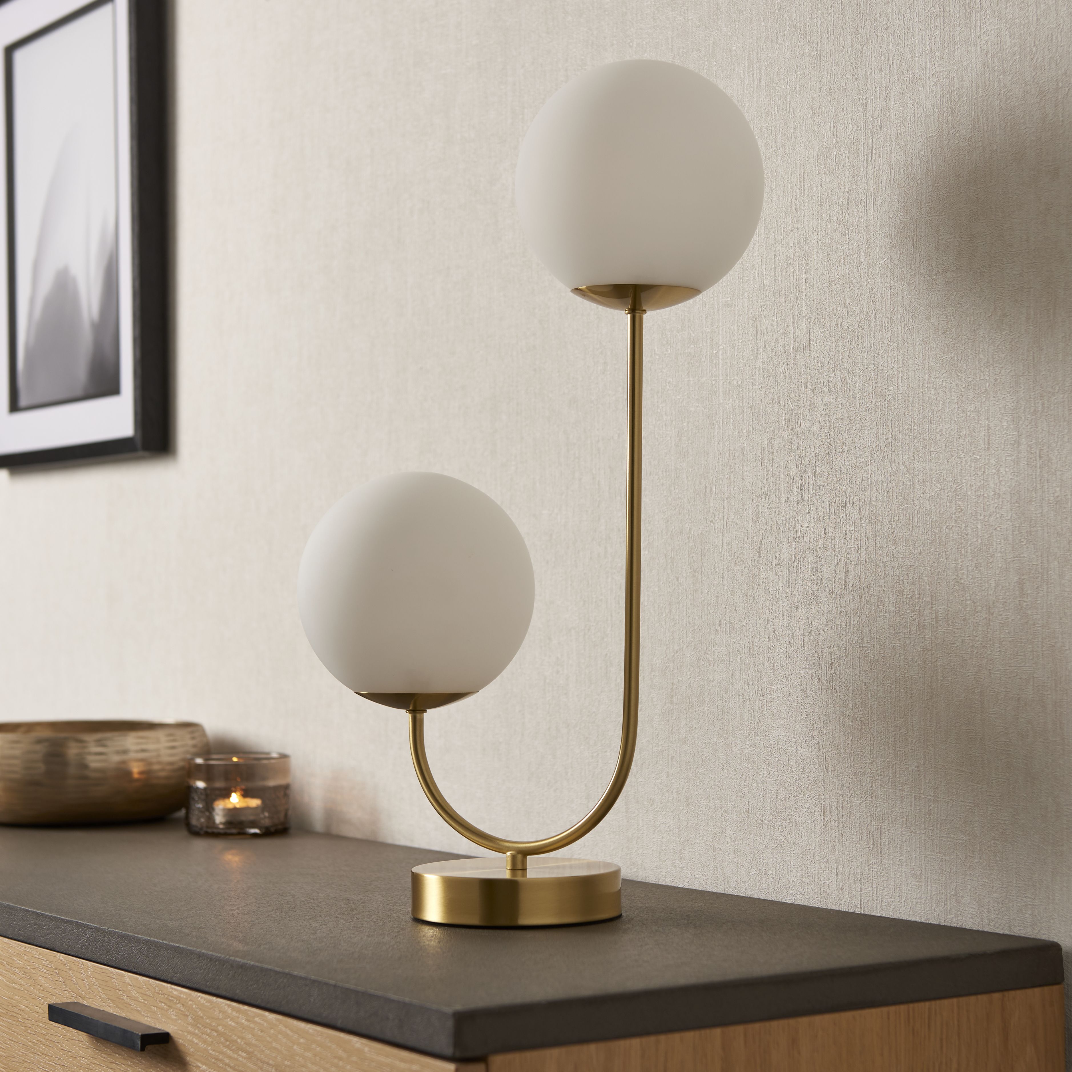 Curved table online lamp