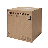 Cardboard Moving box (H)408mm (L)405mm (W)405mm