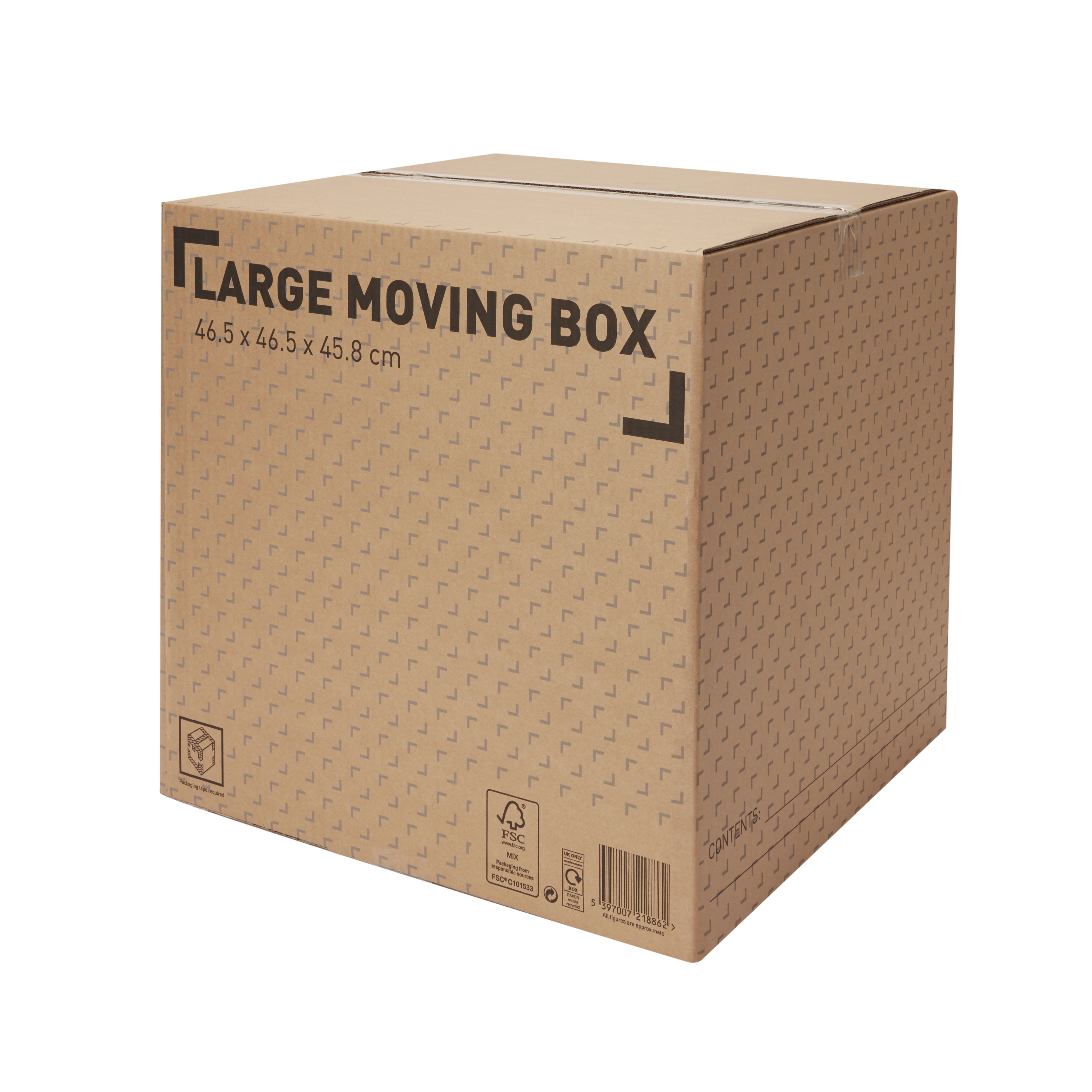 Cardboard Moving Box H 450mm L 460mm W 460mm Diy At B Q