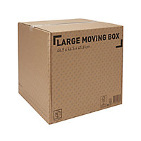 Cardboard Moving box (H)450mm (L)460mm (W)460mm