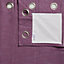 Carina Blueberry & purple Plain Lined Eyelet Curtains (W)117cm (L)137cm, Pair