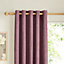 Carina Blueberry & purple Plain Lined Eyelet Curtains (W)167cm (L)183cm, Pair