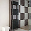 Carisa Monza Electric Black Towel warmer (H)1590mm (W)500mm