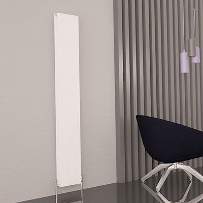 Carisa Monza Vertical Designer Radiator, White (W)280mm (H)1800mm | DIY ...