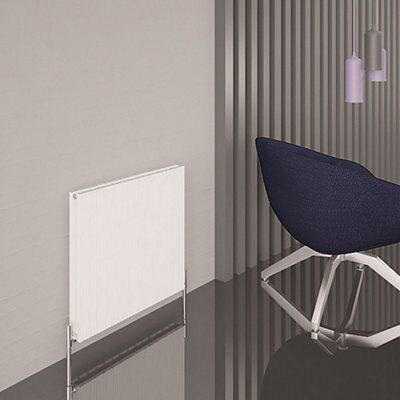 Carisa Monza White Horizontal Designer Radiator, (W)660mm x (H)600mm