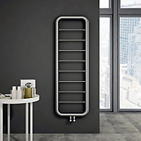 Carisa Paros Electric Towel warmer (H)1500mm (W)500mm