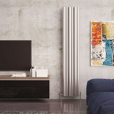 Carisa Wave Vertical Designer Radiator, (W)370mm x (H)1800mm