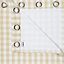 Carlisa White Check Lined Eyelet Curtains (W)117cm (L)137cm, Pair