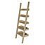 Carnon Oak effect 5 Shelf Freestanding Ladder bookcase (H)1700mm (W)600mm (D)350mm
