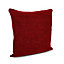 Carpel Plain Dark red Cushion (L)50cm x (W)50cm