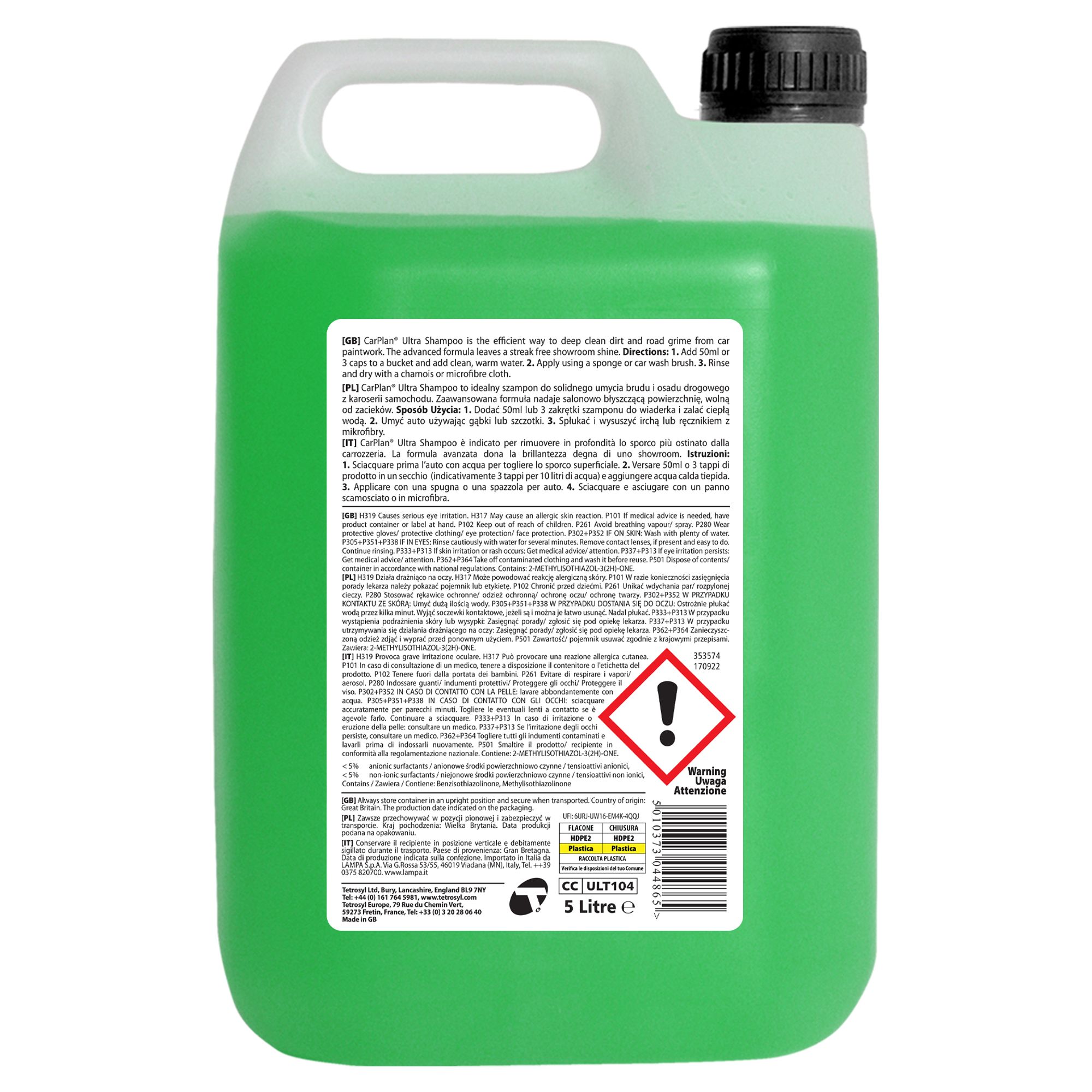 Autó színpolír, kék színű 500 ml CarPlan Ultra Color Polish Blue