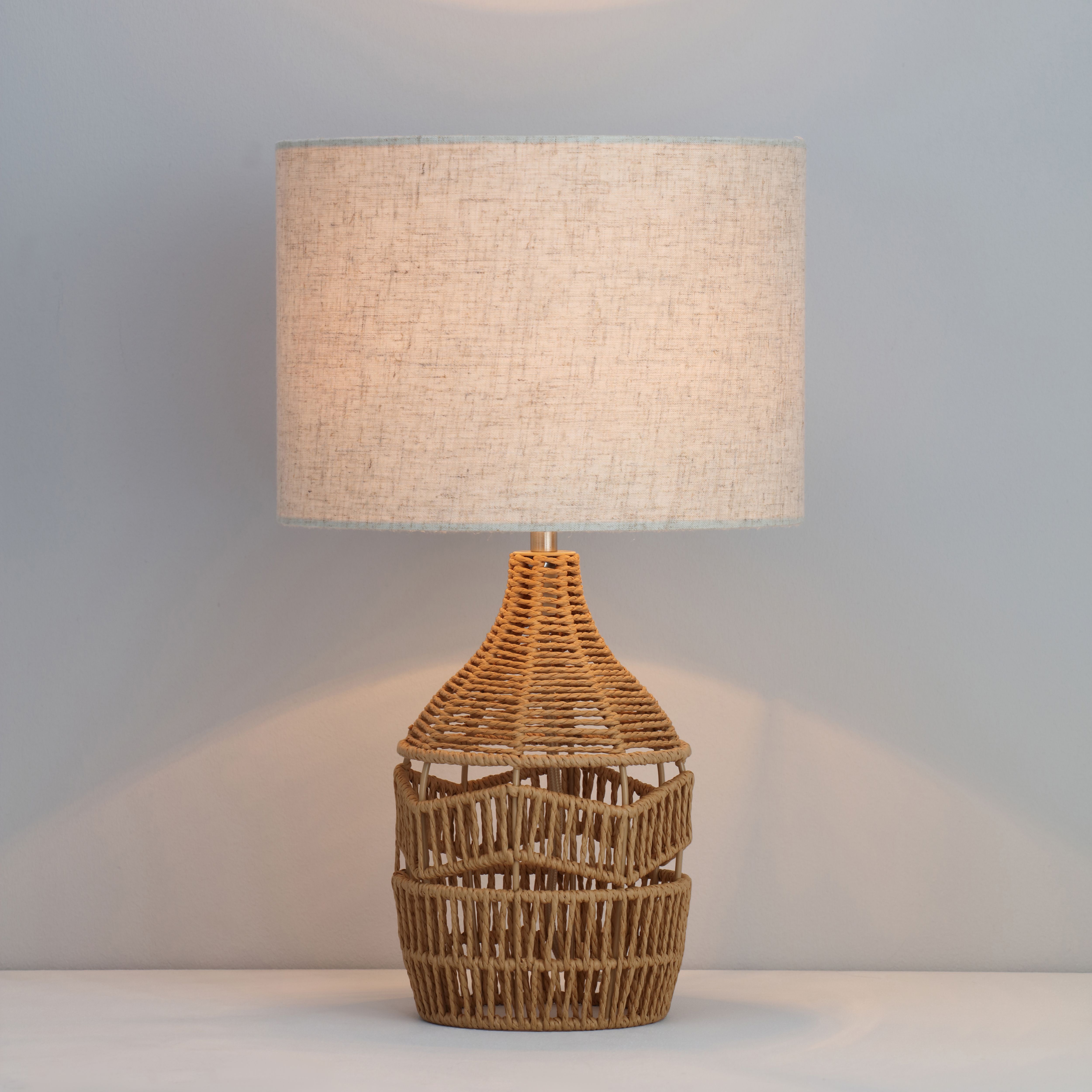 Carpo Rattan Table light | DIY at B&Q