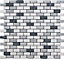 Carrera Multicolour Matt Marble Mosaic tile, (L)321mm (W)304mm