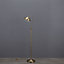 Carswell Gold effect Floor lamp